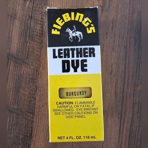 Fiebing's Leather Dye with Applicator / Shoes Boots Bags BURGUNDY 4.oz Fiebings